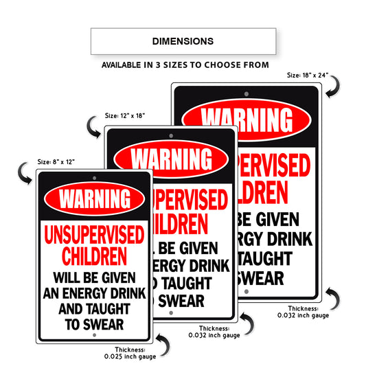 warning-unsupervised-children-aluminum-metal-sign