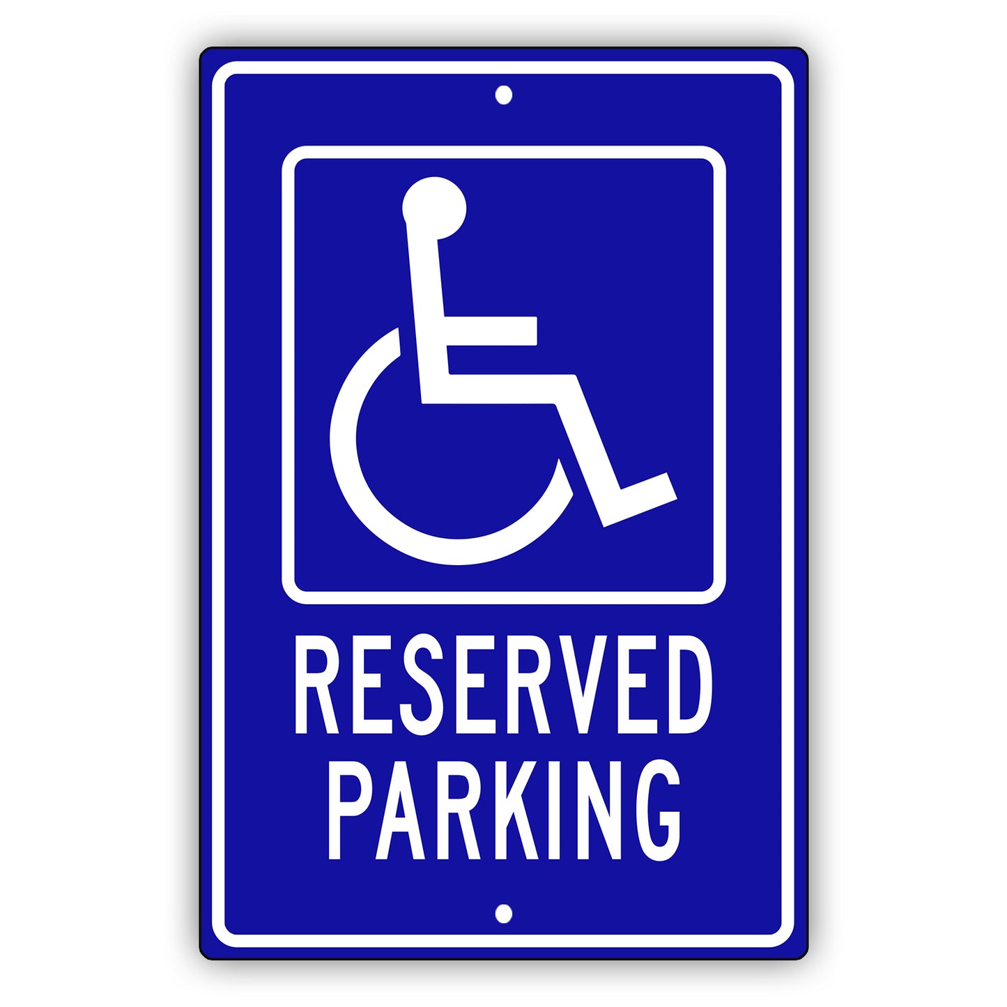 Reserved parking aluminum metal sign
