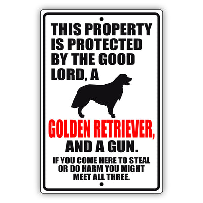 Golden Retriever Dog Breed Signs