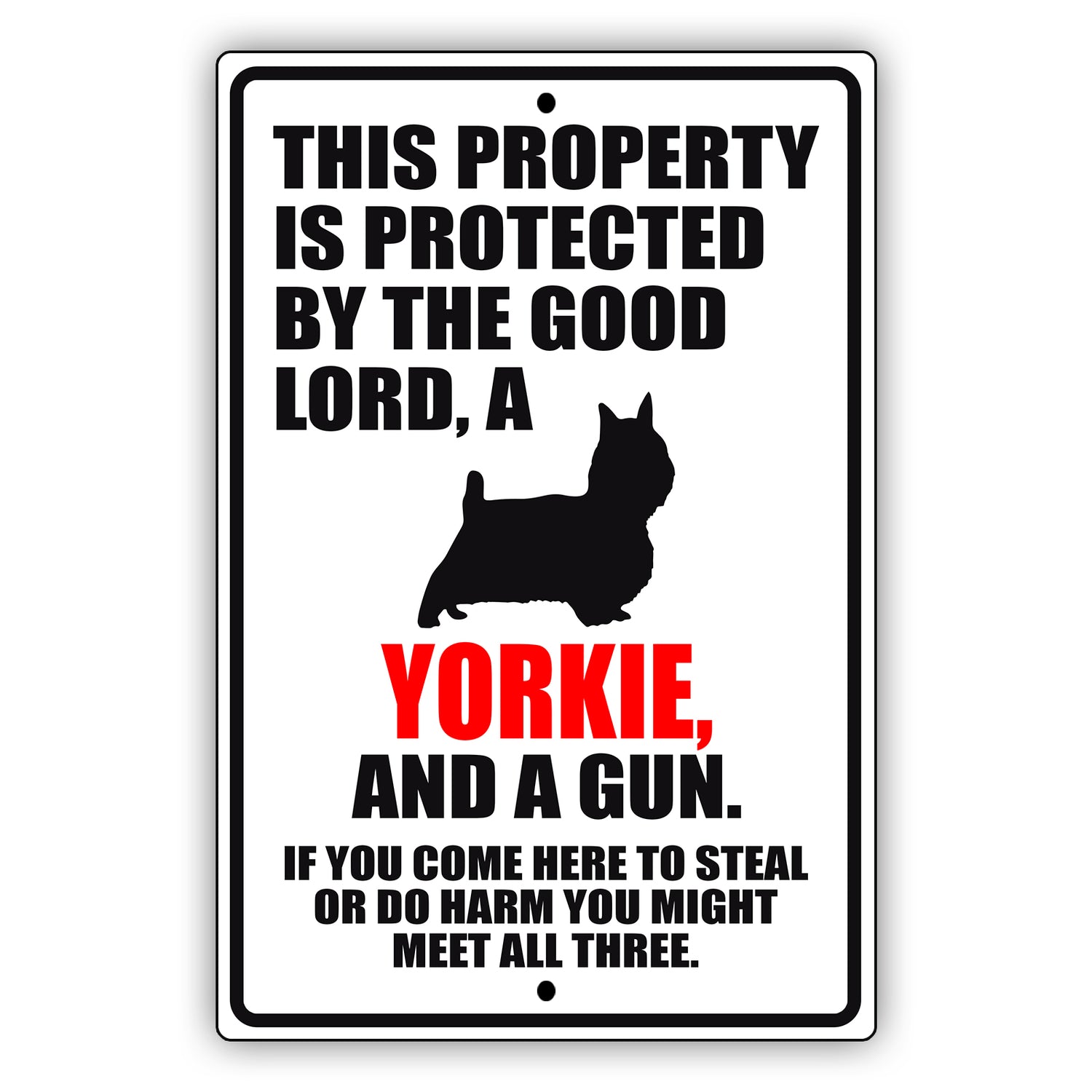 Yorkie Dog Breed Signs