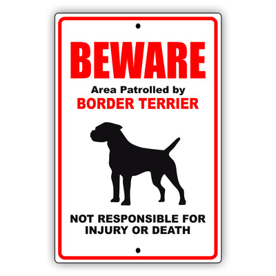 Border Terrier Dog Signs