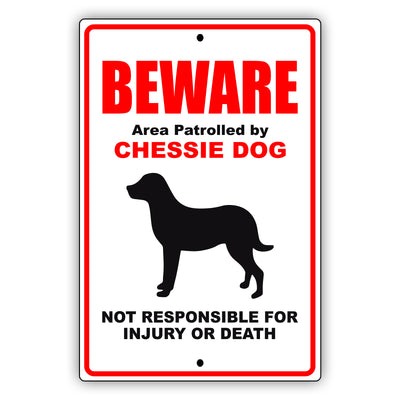 Chessie Dog Breed Signs