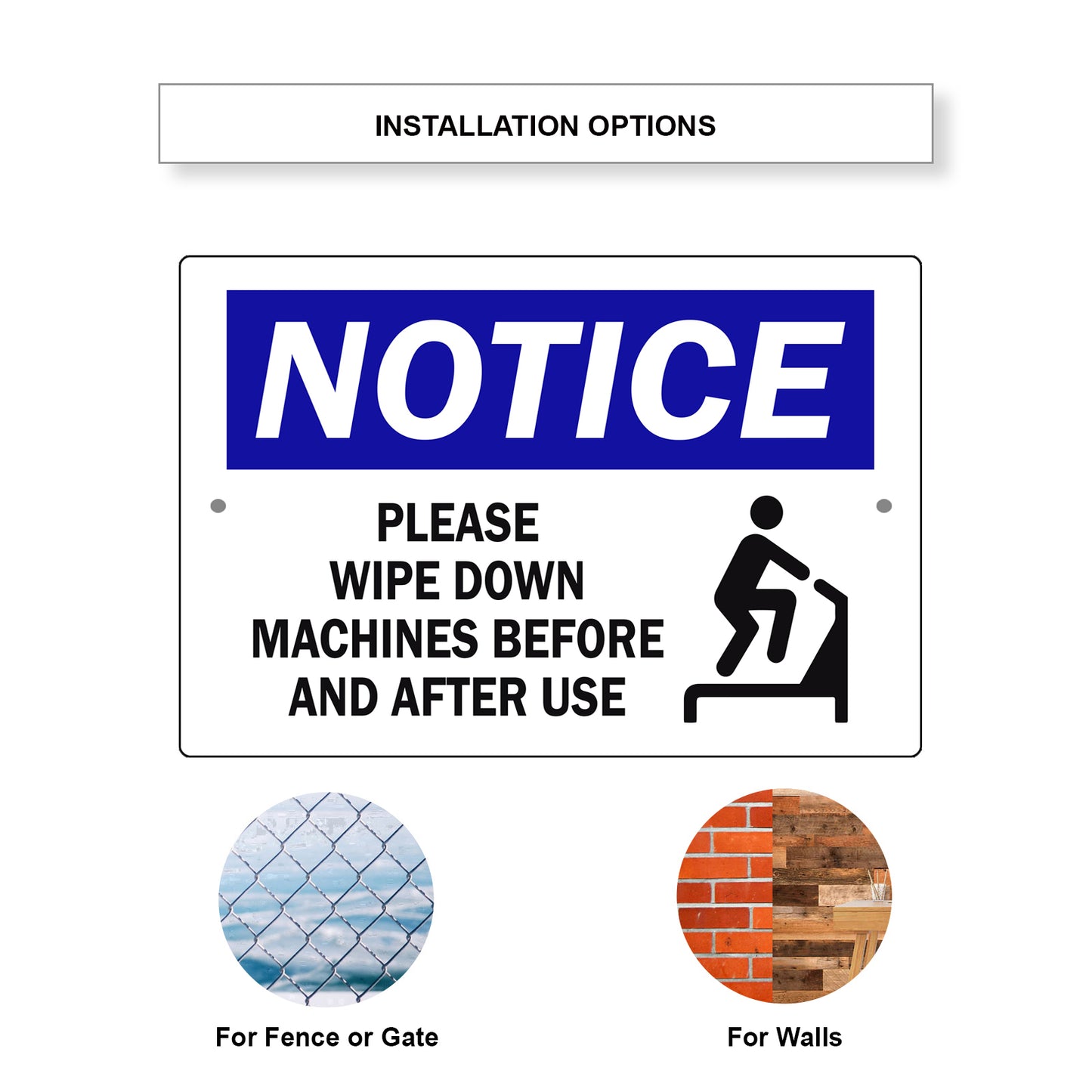 Notice-Please-Wipe-Down-Machines-Before-And-After-Use-Aluminum-Metal-Sign