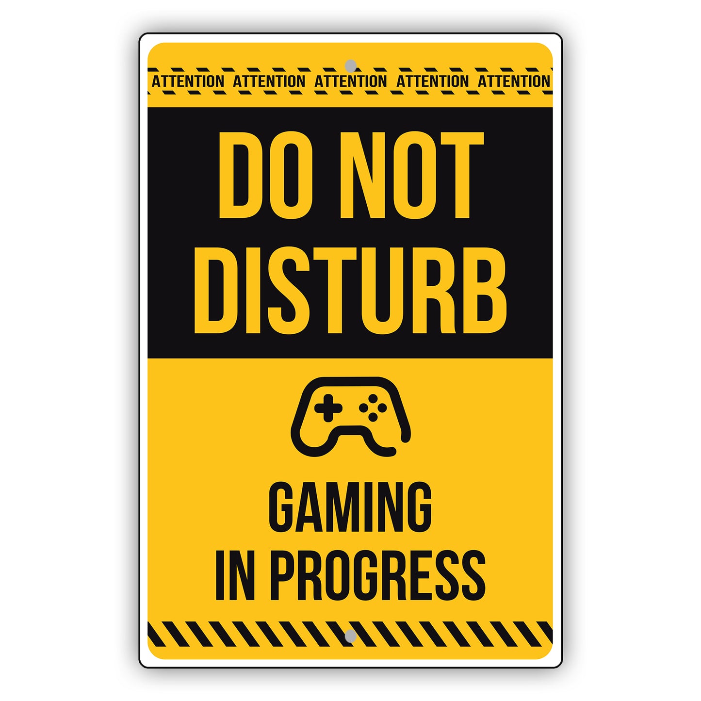 Do Not Disturb Gaming In Progress Aluminum Metal Sign