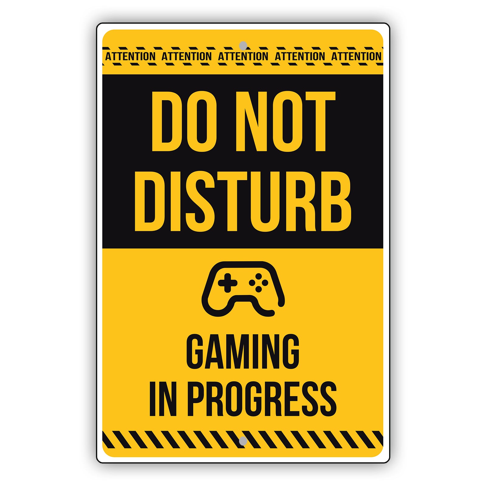 Do Not Disturb Gaming In Progress Aluminum Metal Sign