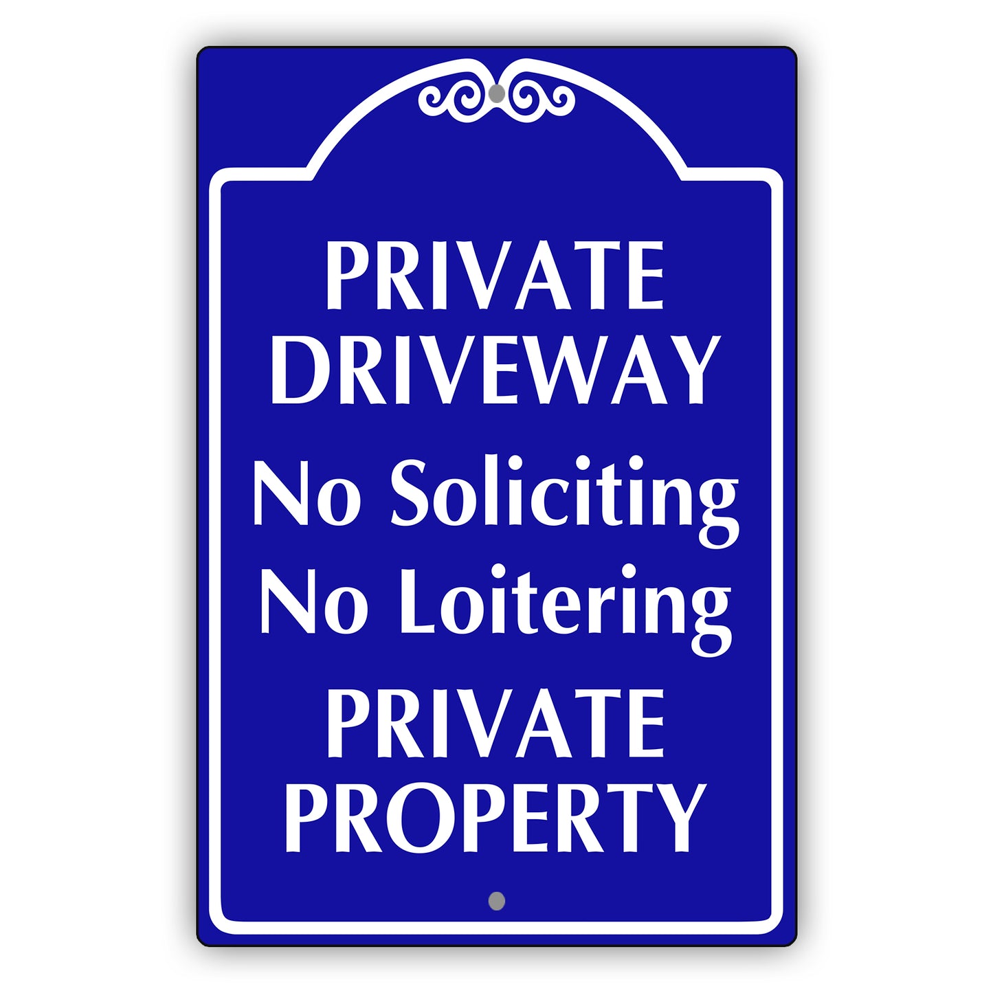 Private Driveway No Soliciting No Loitering Private Property