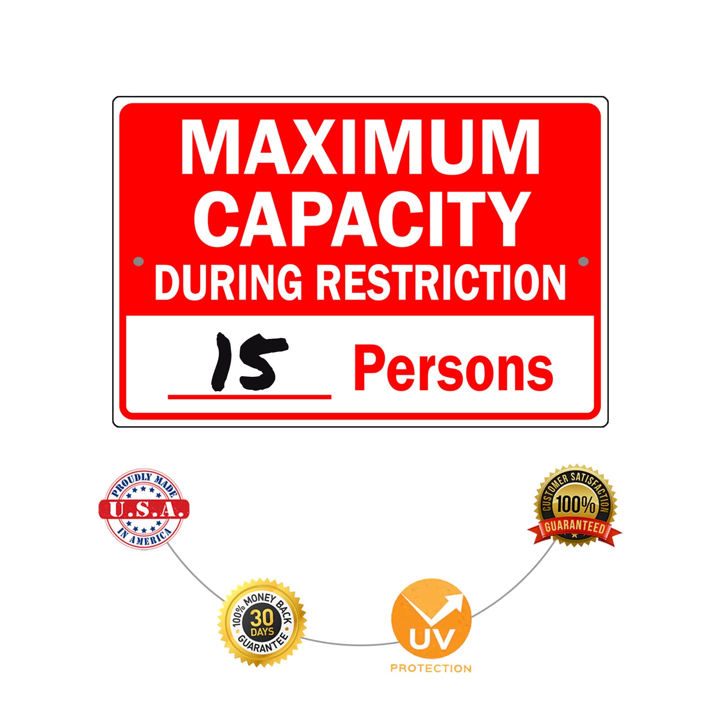 Maximum Capacity during Restriction 15 Persons