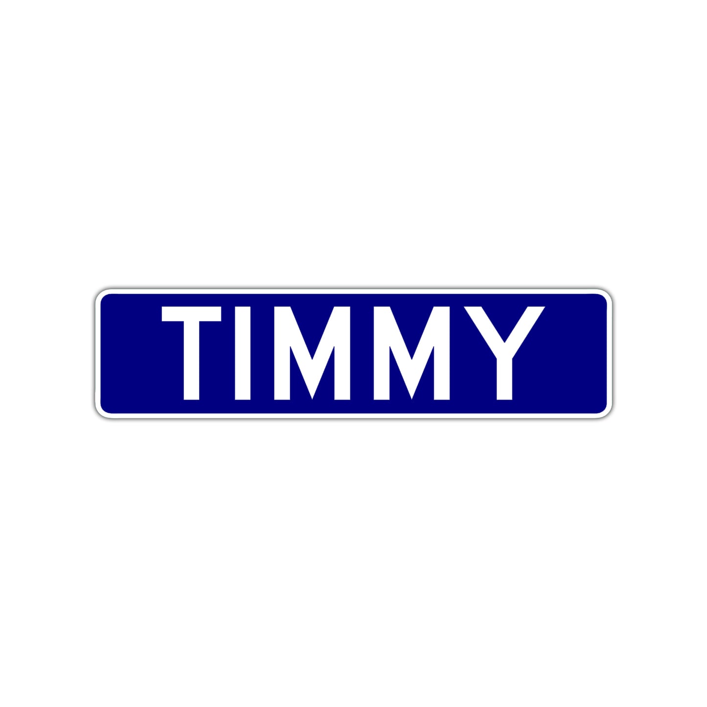 Timmy Aluminum Street Sign Blue