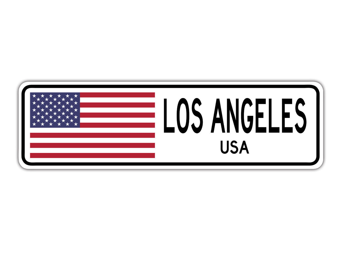 Los Angeles USA Country City Flag Aluminum Metal Sign