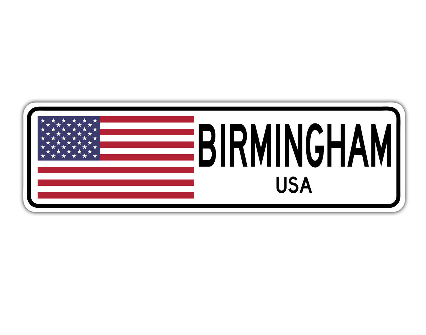 Birmingham USA Country City Flag Aluminum Metal Sign