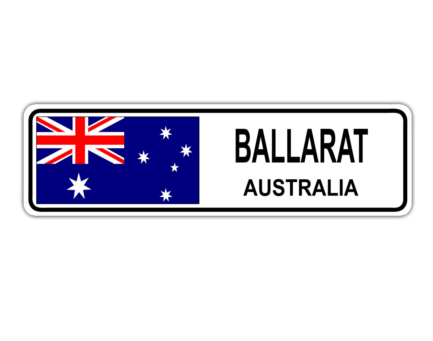 Ballarat Australia Country City Flag Aluminum Metal Flag
