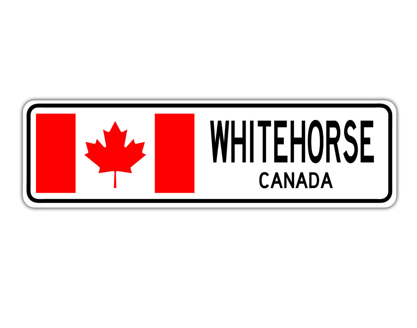 Whitehorse Canada Aluminum Metal Sign