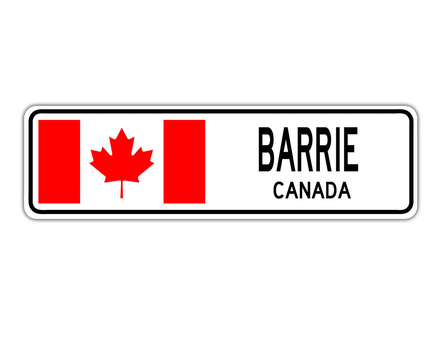 Barrie Canada Country City Flag Aluminum Metal Sign