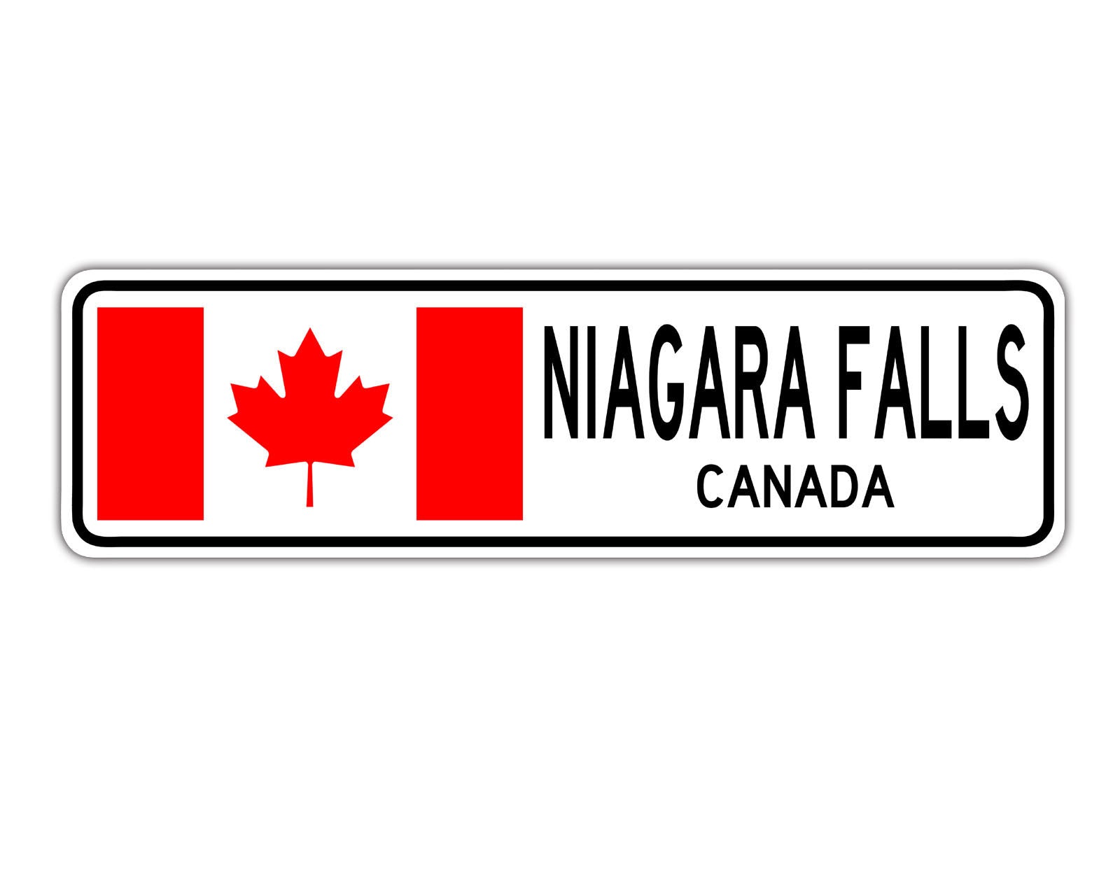 Niagara Falls Canada Country City Flag Aluminum Metal Sign