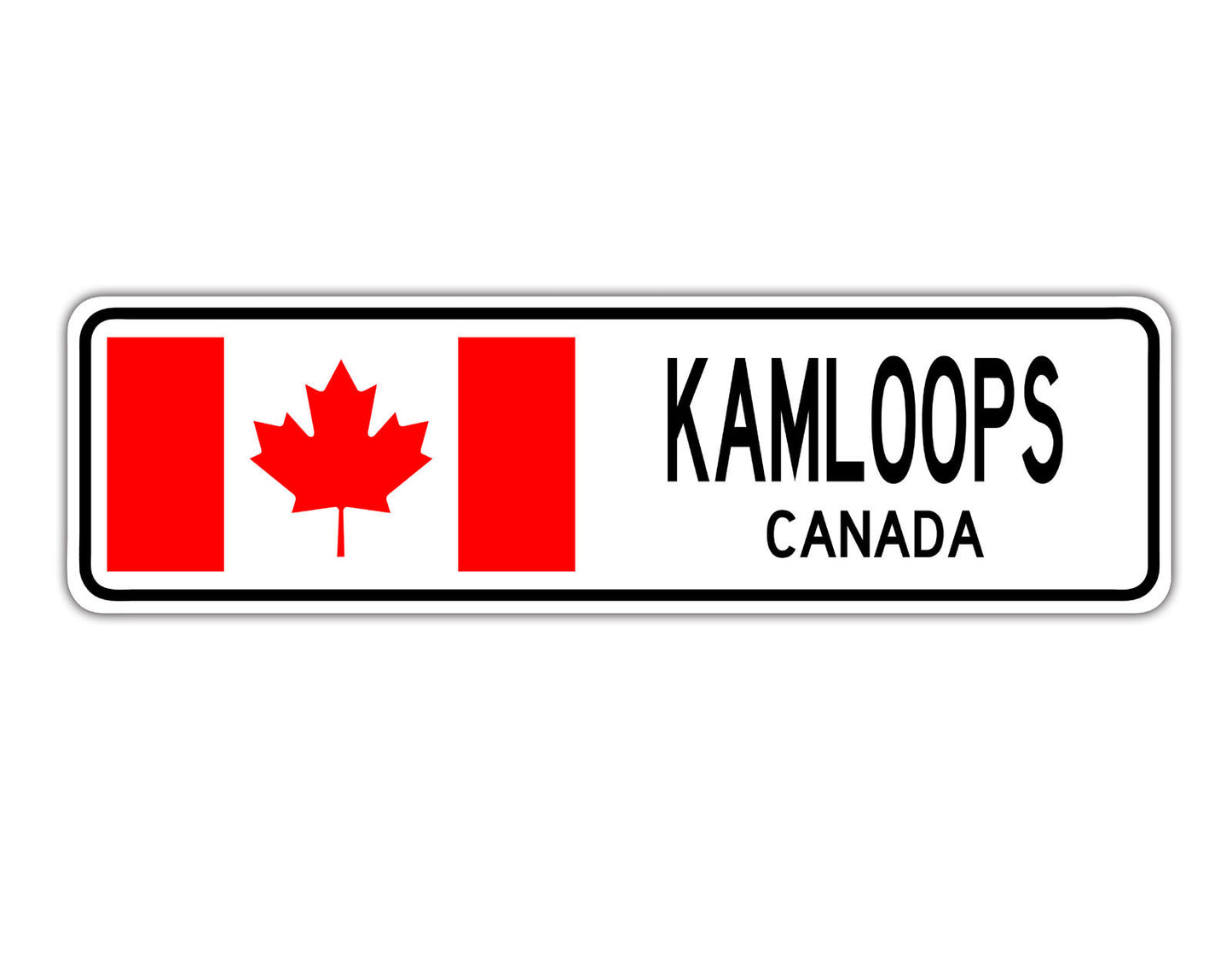 Kamloops Canada Country City Flag Aluminum Metal Sign