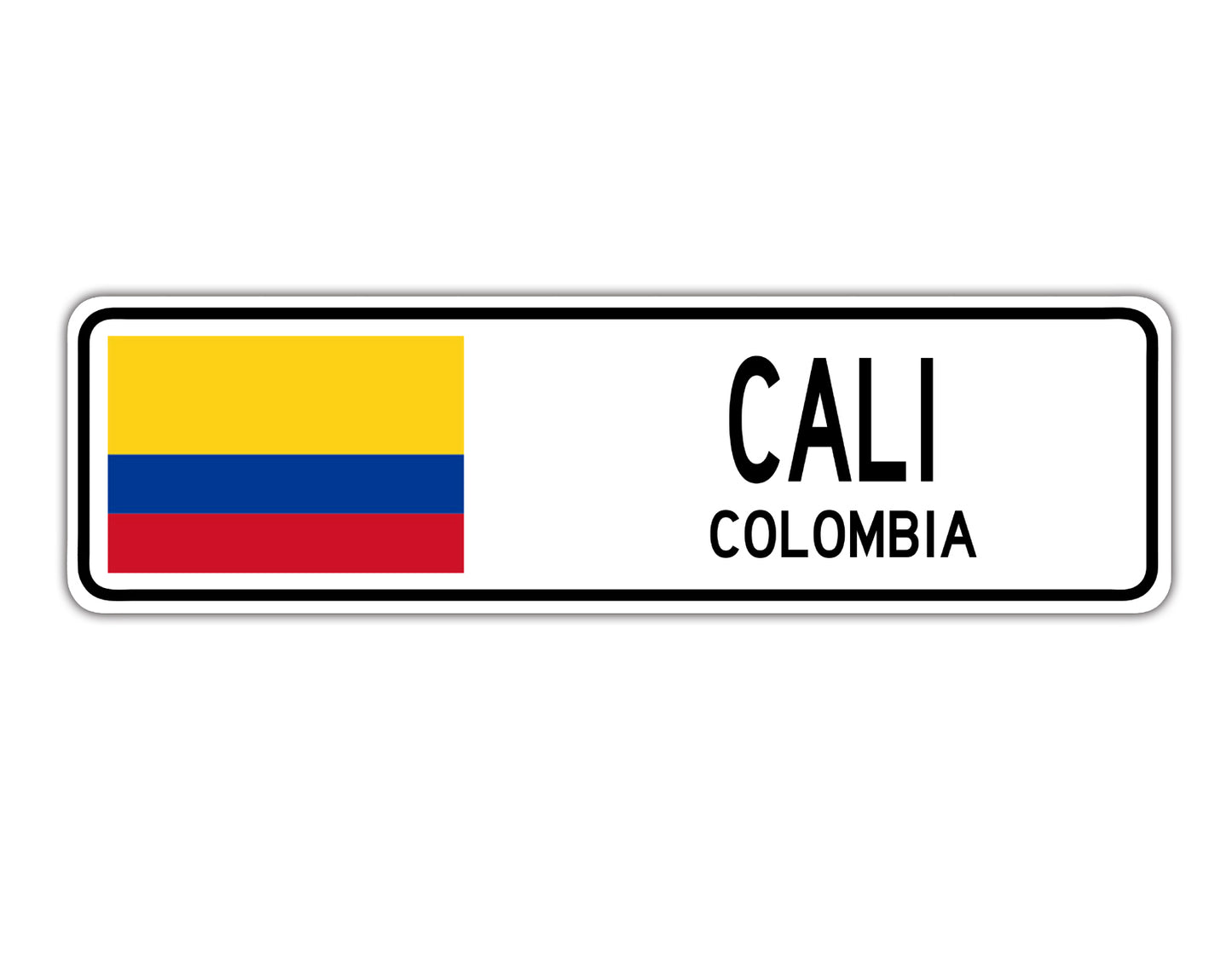 Cali Colombia Country City Flag Aluminum Metal Sign