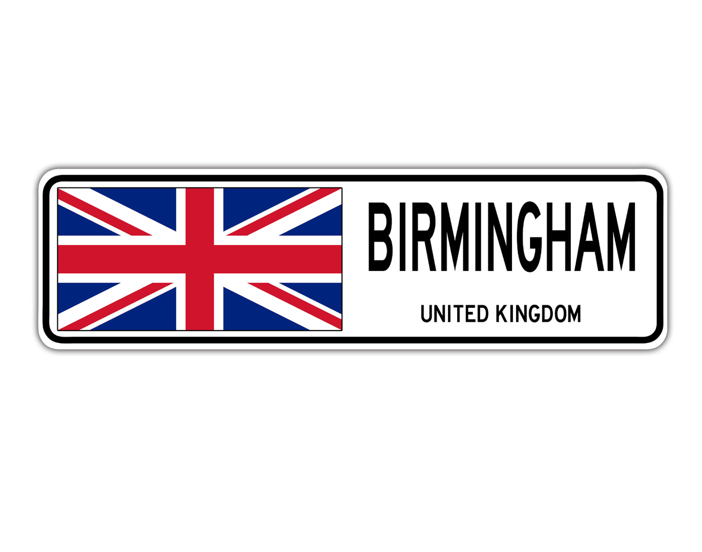 Birmingham United Kingdom Country City Flag Aluminum Metal Sign