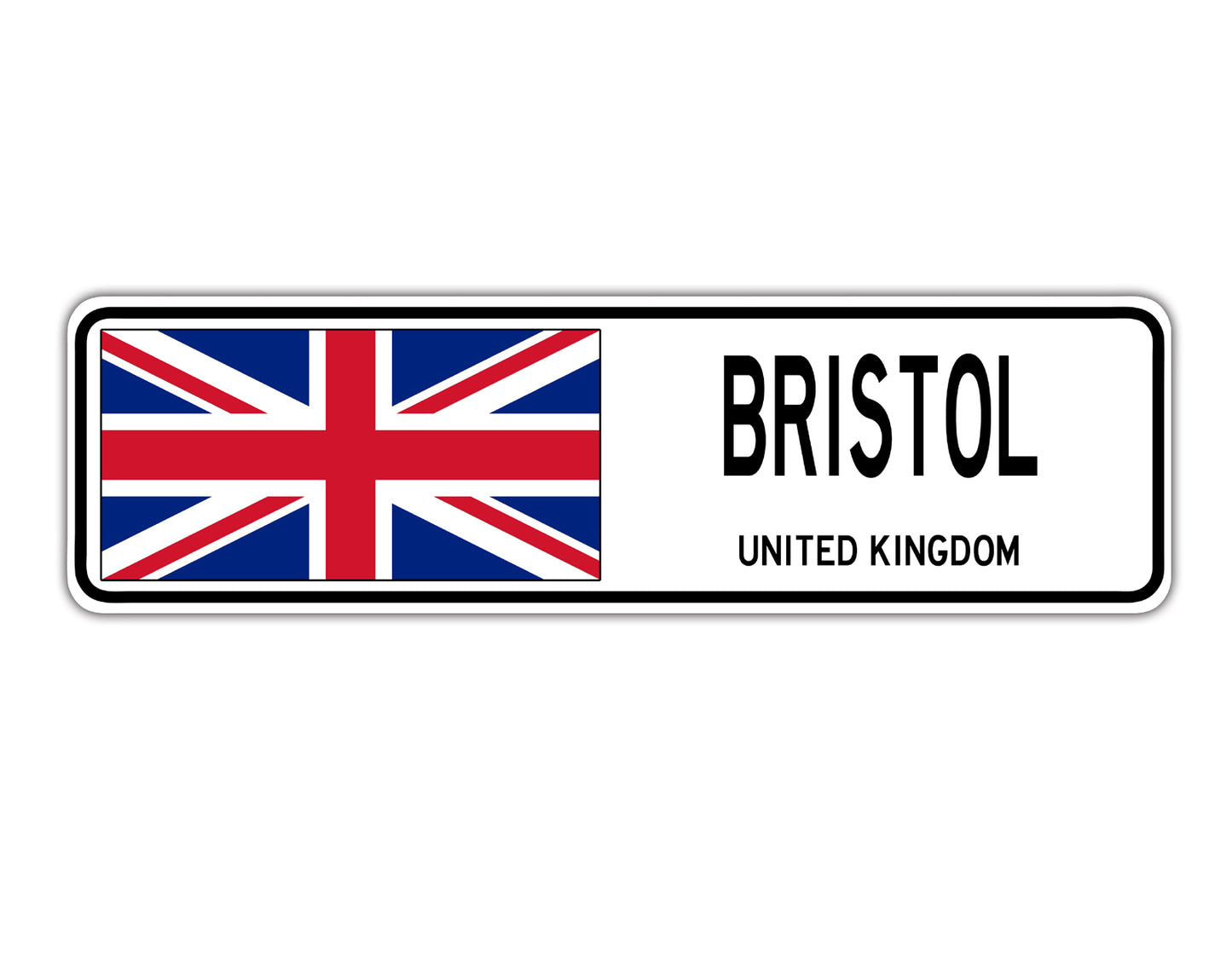 Bristol United Kingdom Country City Flag Aluminum Metal Sign