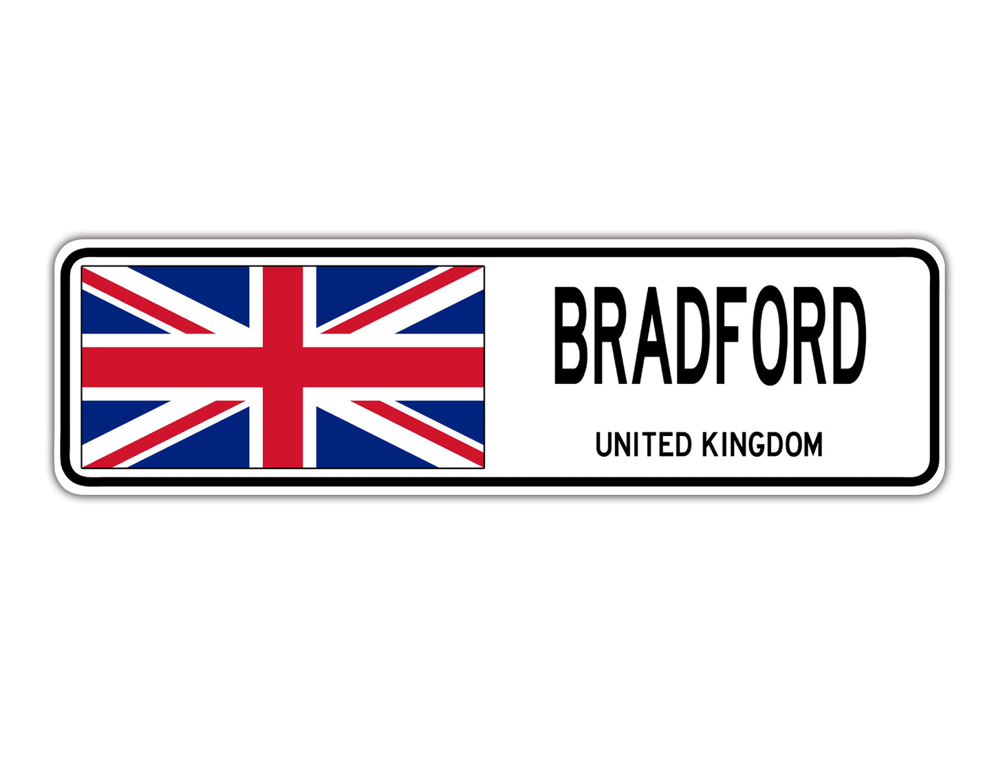Bradford United Kingdom Country City Flag Aluminum Metal Sign