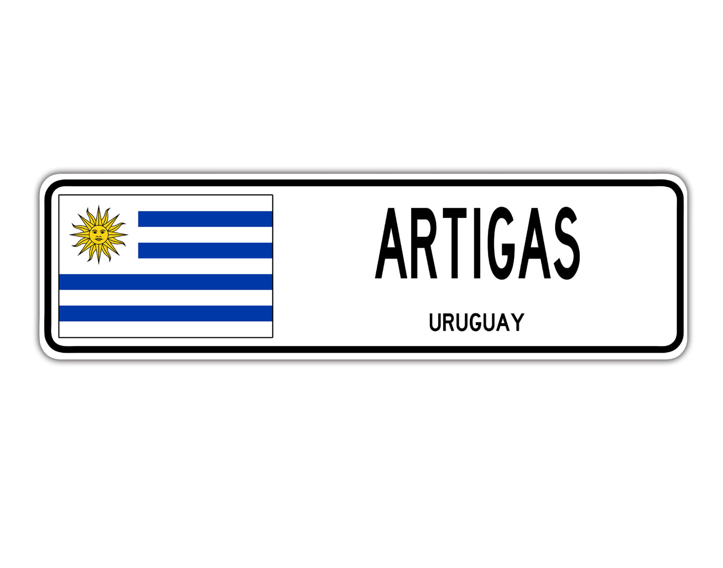 Artigas Uruguay Country City Flag Aluminum Metal Sign
