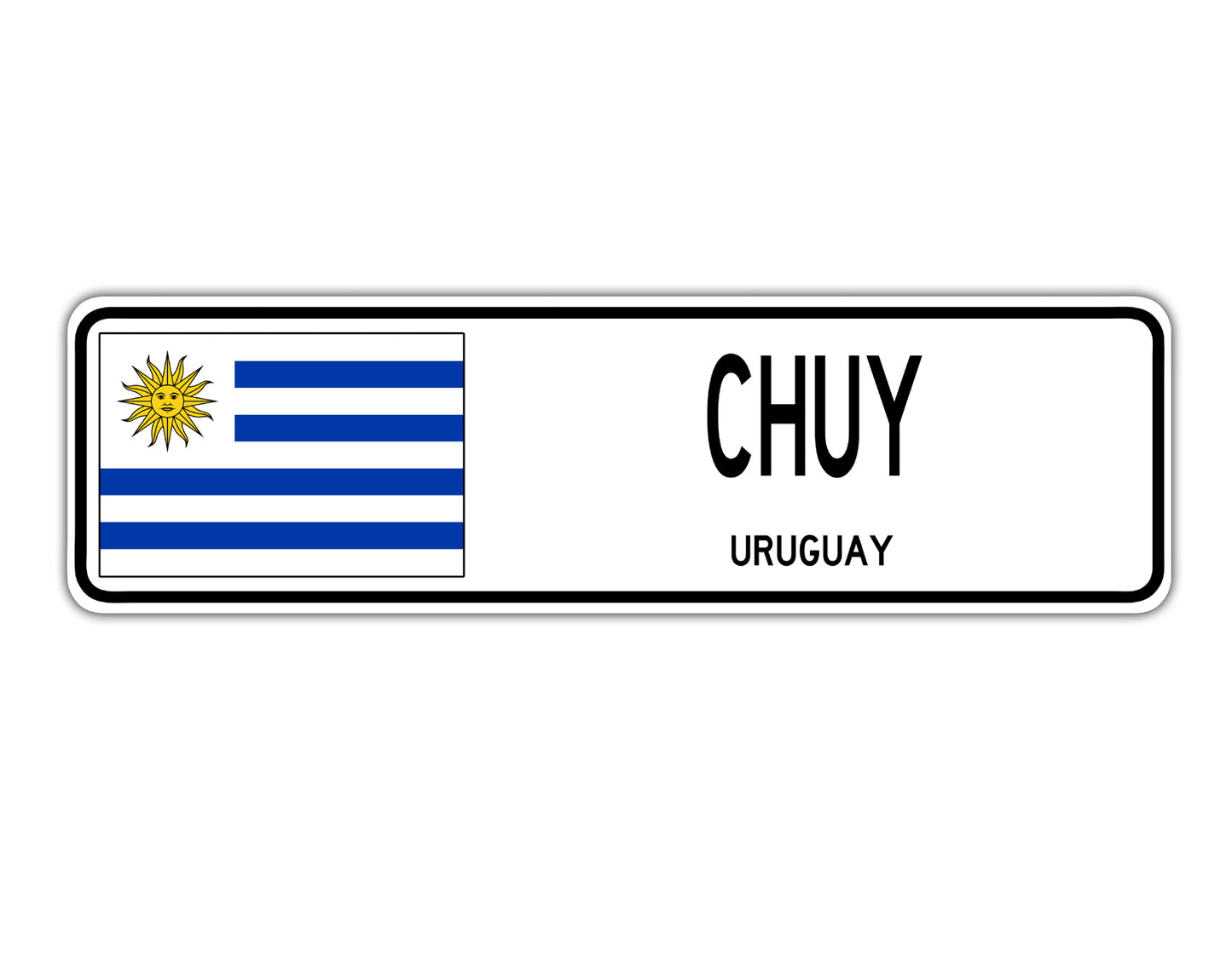 Chuy Uruguay Country City Flag Aluminum Metal Sign