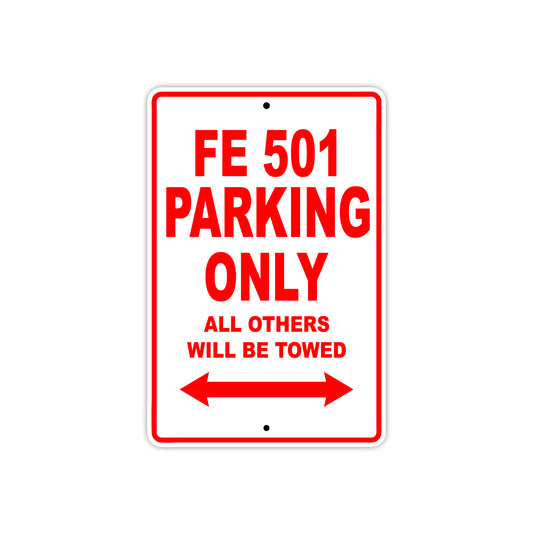 FE 501 Motorcycle Bike Parking Only All Others Will Be Towed Aluminum Metal Sign