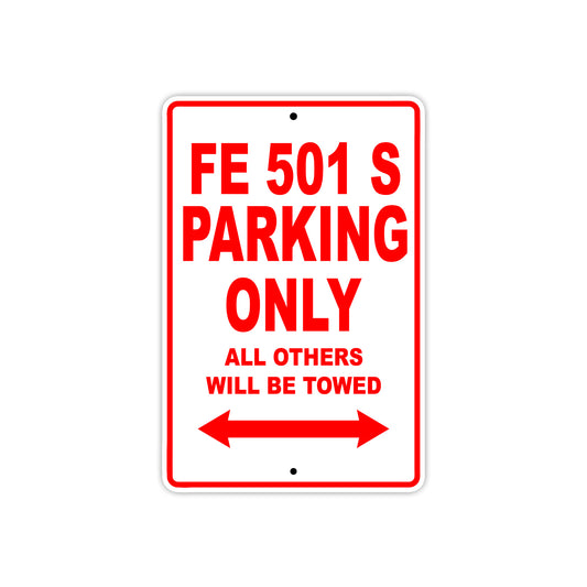 FE 501 S Motorcycle Bike Parking Only All Others Will Be Towed Aluminum Metal Sign