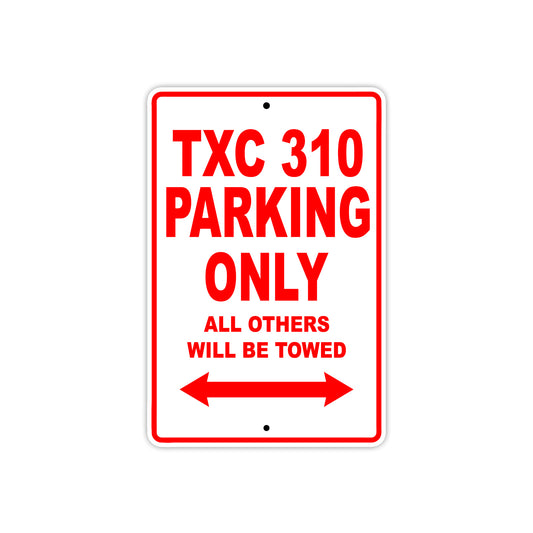 TXC 310 Motorbike Parking Only All Others Will Be Towed Aluminum Metal Sign