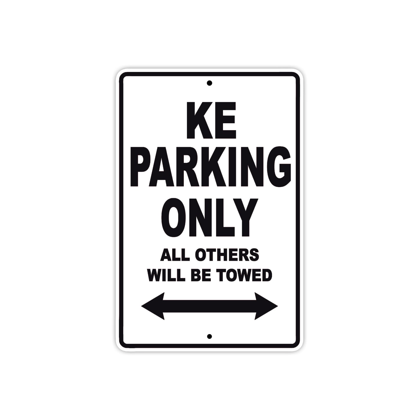Kawasaki KE Motorcycle Parking Only All Others Will Be Towed Aluminum Metal Sign