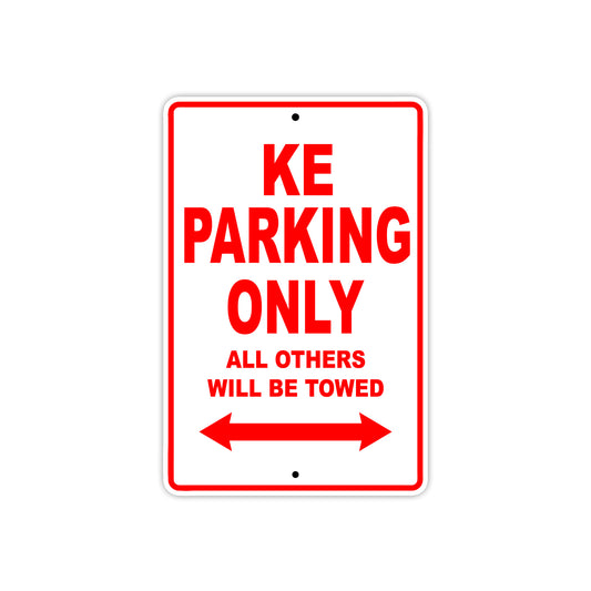Kawasaki KE Motorcycle Parking Only All Others Will Be Towed Aluminum Metal Sign
