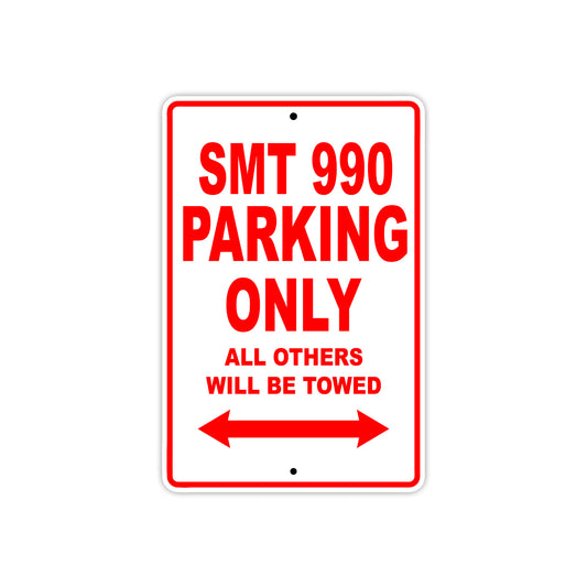 SMT 990 Motorcycle Parking Only All Others Will Be Towed Aluminum Metal Sign