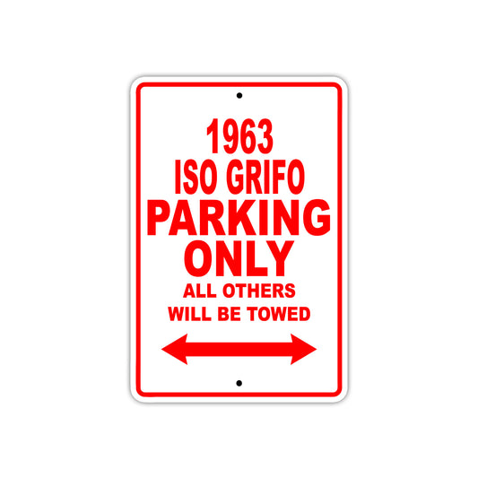 1963 ISO Grifo Parking Only All Others Will Be Towed