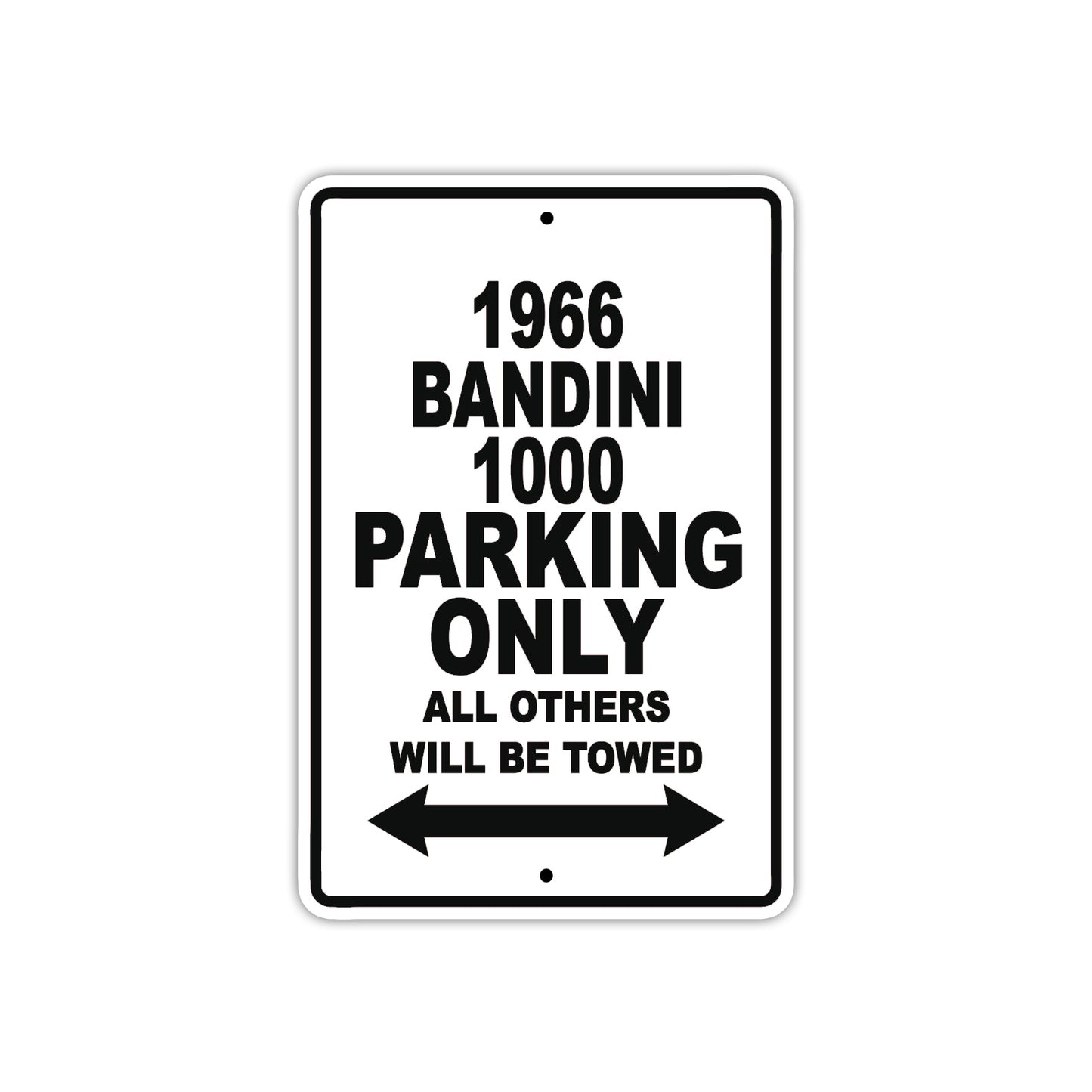 1966 Bandini 1000 Parking Only All Others Will Be Towed