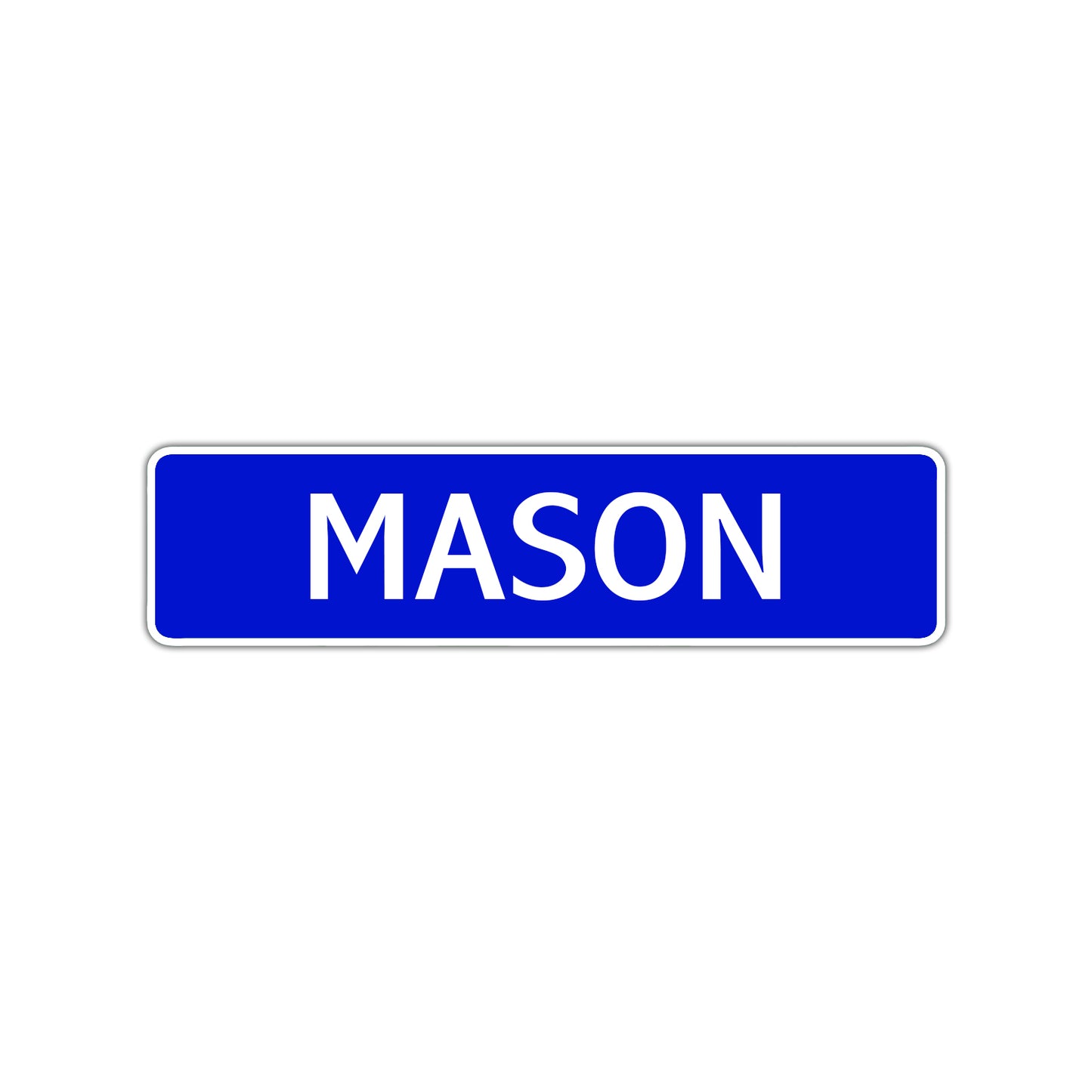 Mason Street Sign Children Name Room Plate