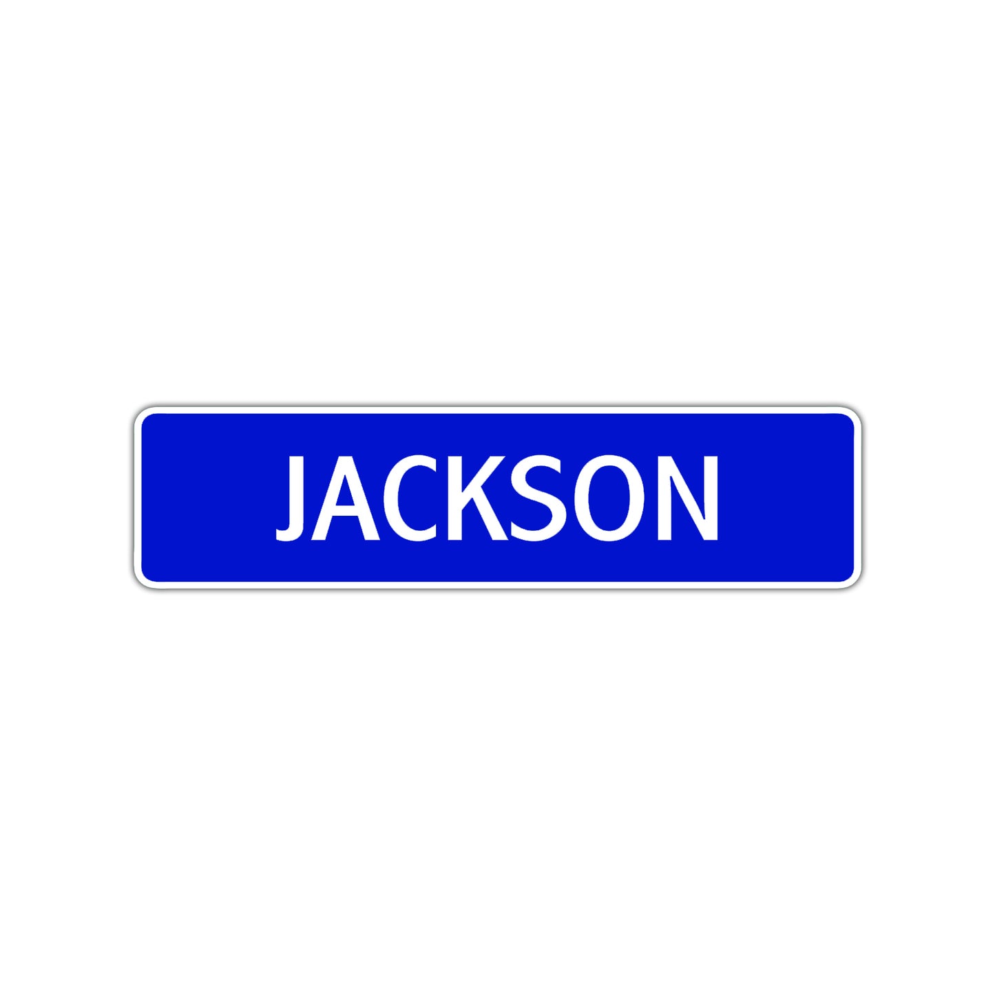 Jackson Street Sign Children Name Room Plate