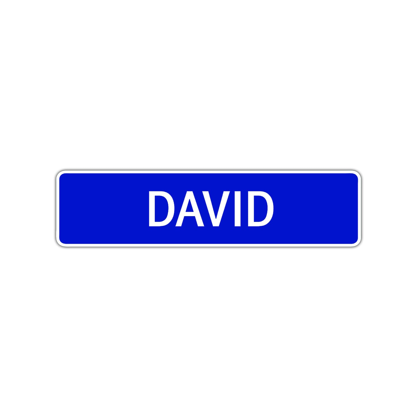 David Street Sign Children Name Room Plate