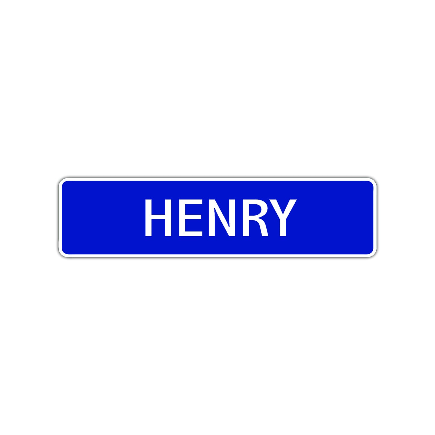 Henry Street Sign Children Name Room Plate