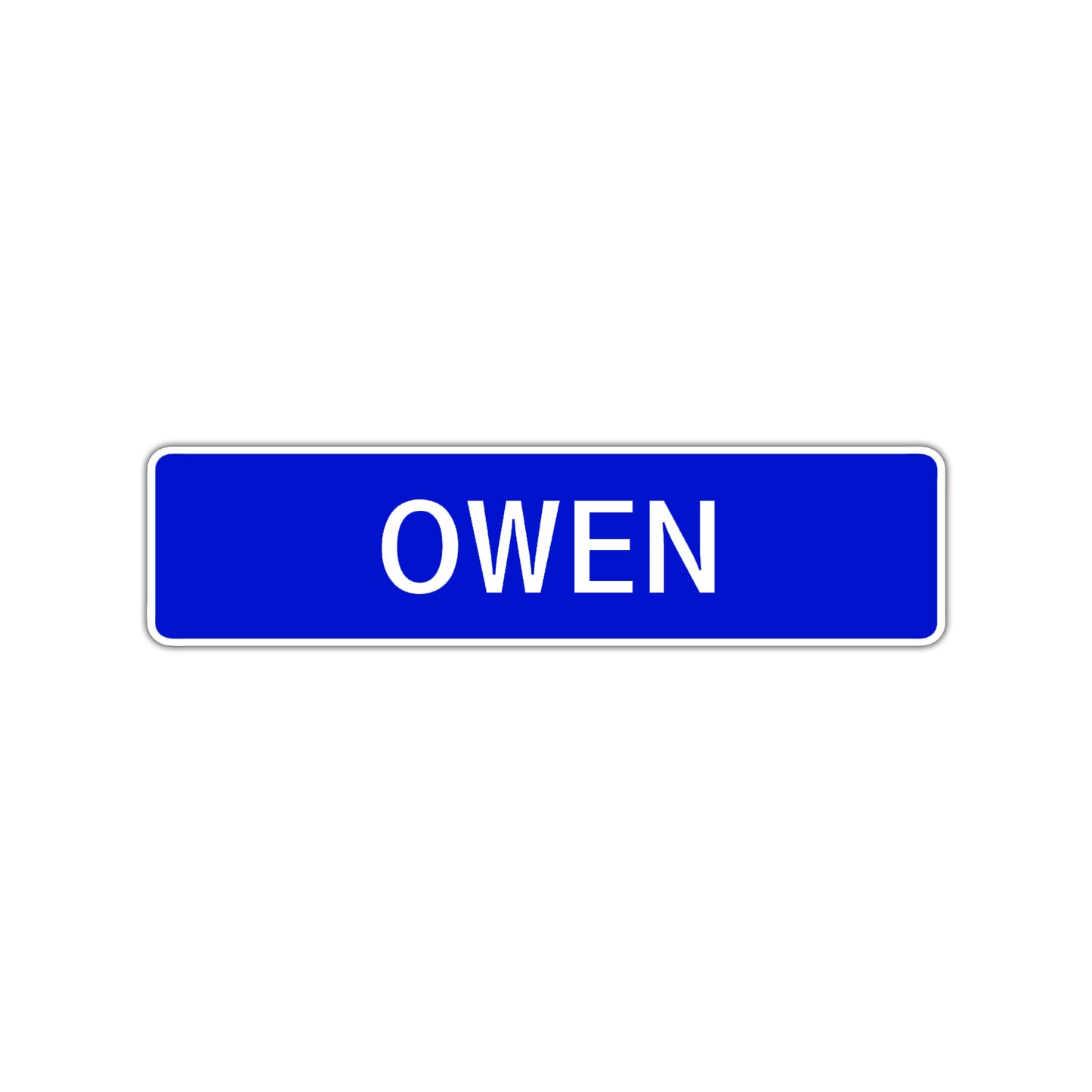 Owen Street Sign Children Name Room Plate
