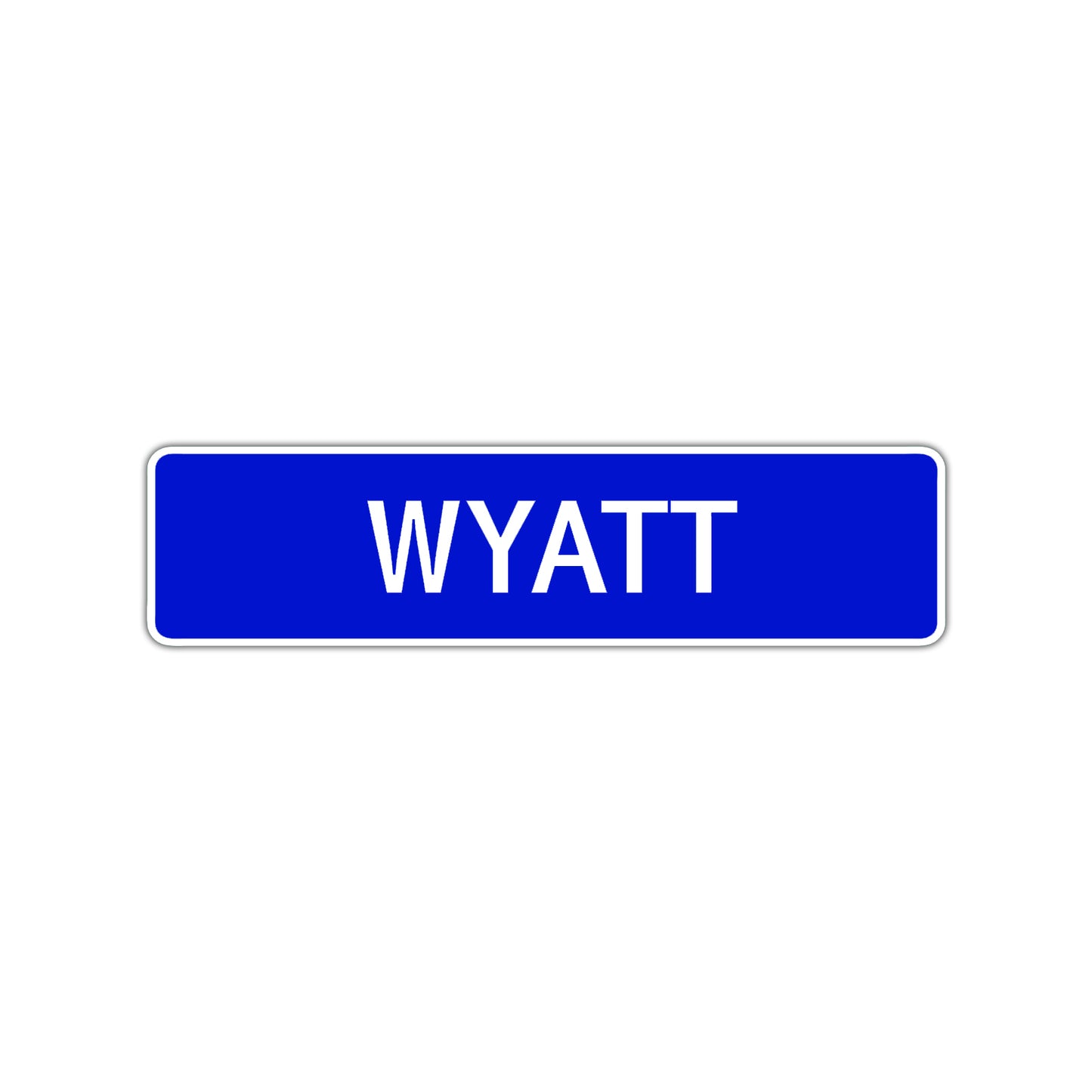 Wyatt Street Sign Children Name Room Plate