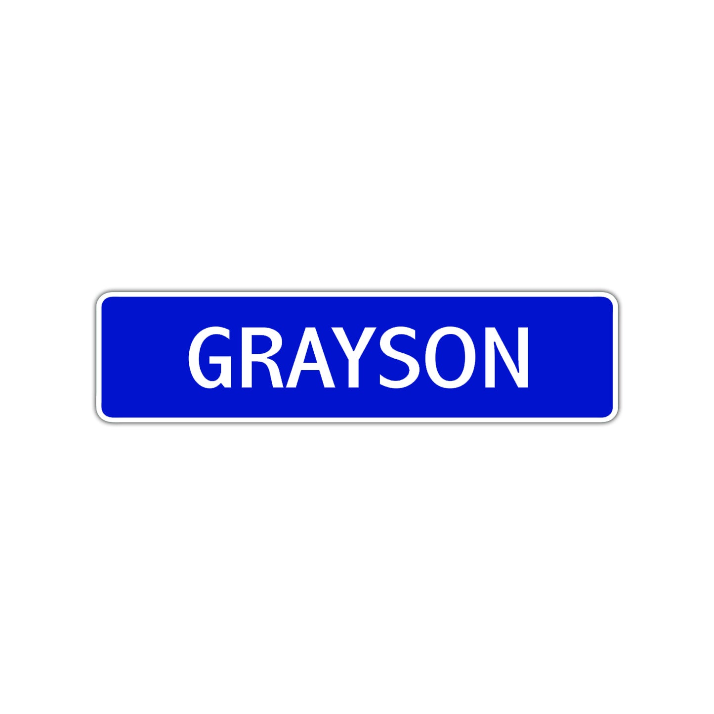 Grayson Street Sign Children Name Room Plate