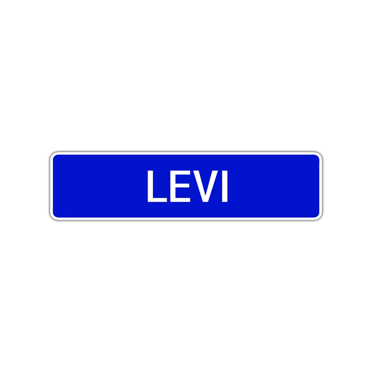 Levi Street Sign Children Name Room Plate