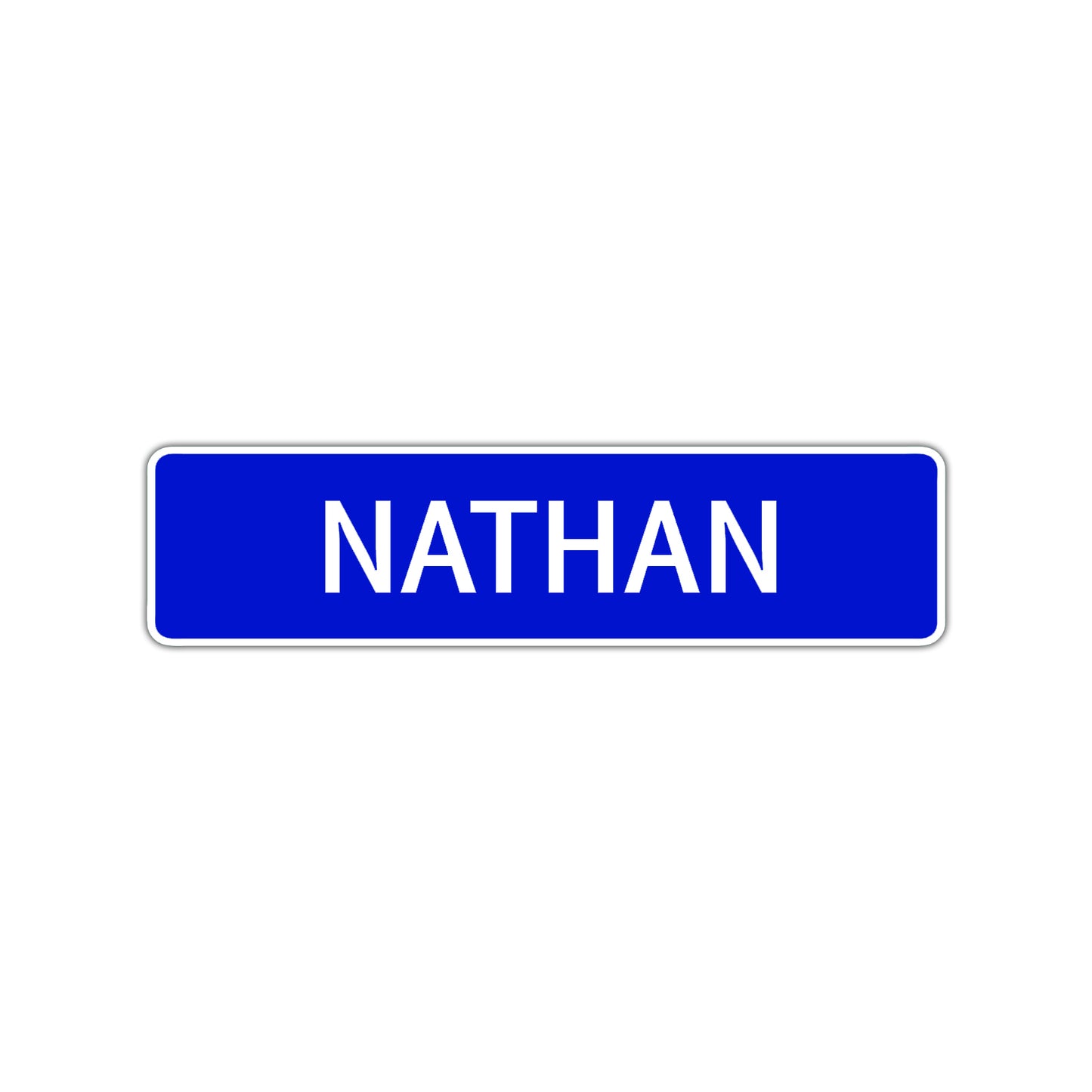 Nathan Street Sign Children Name Room Plate