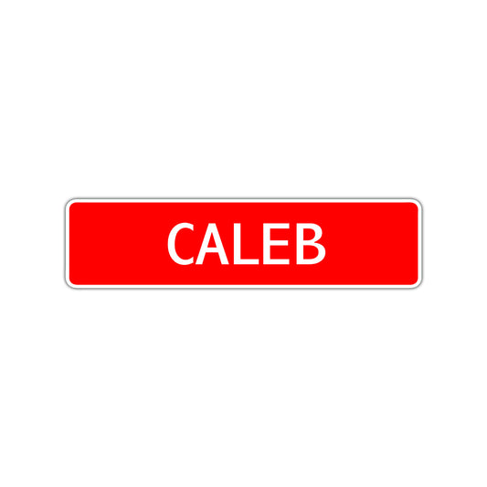 Caleb Street Sign Children Name Room Plate