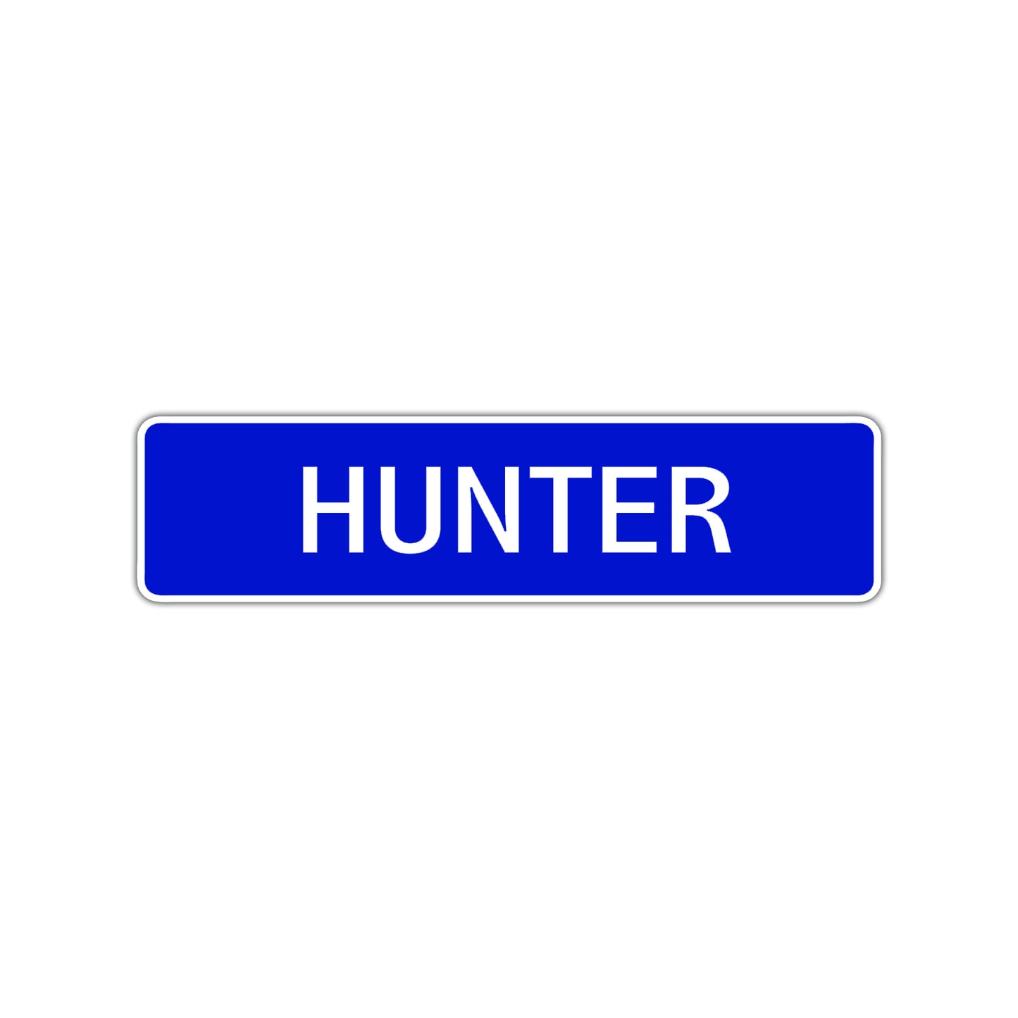 Hunter Street Sign Children Name Room Plate