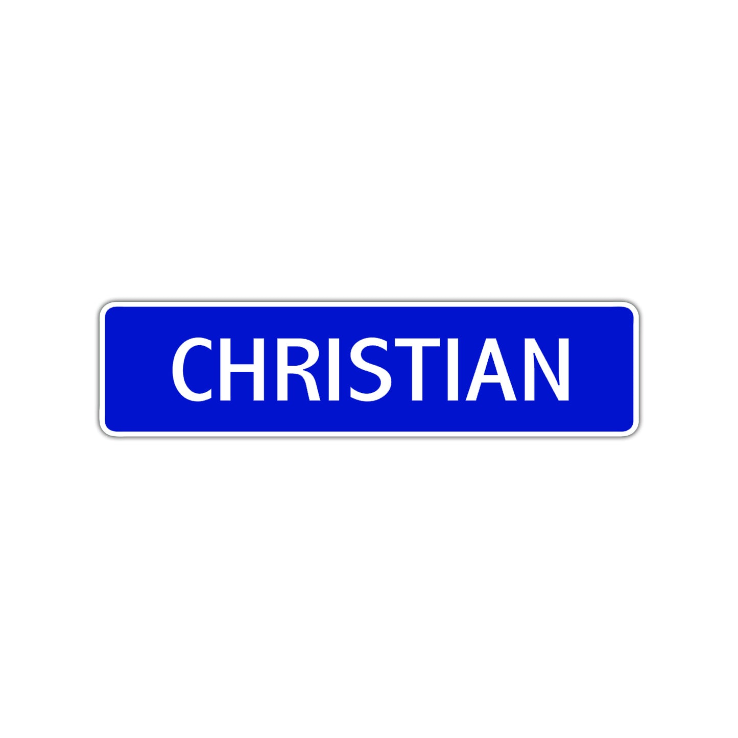 Christian Street Sign Children Name Room Plate