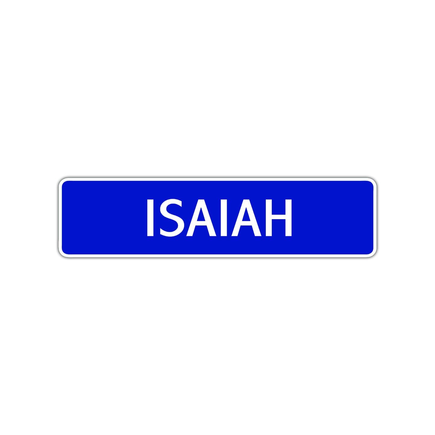 Isaiah Street Sign Children Name Room Plate