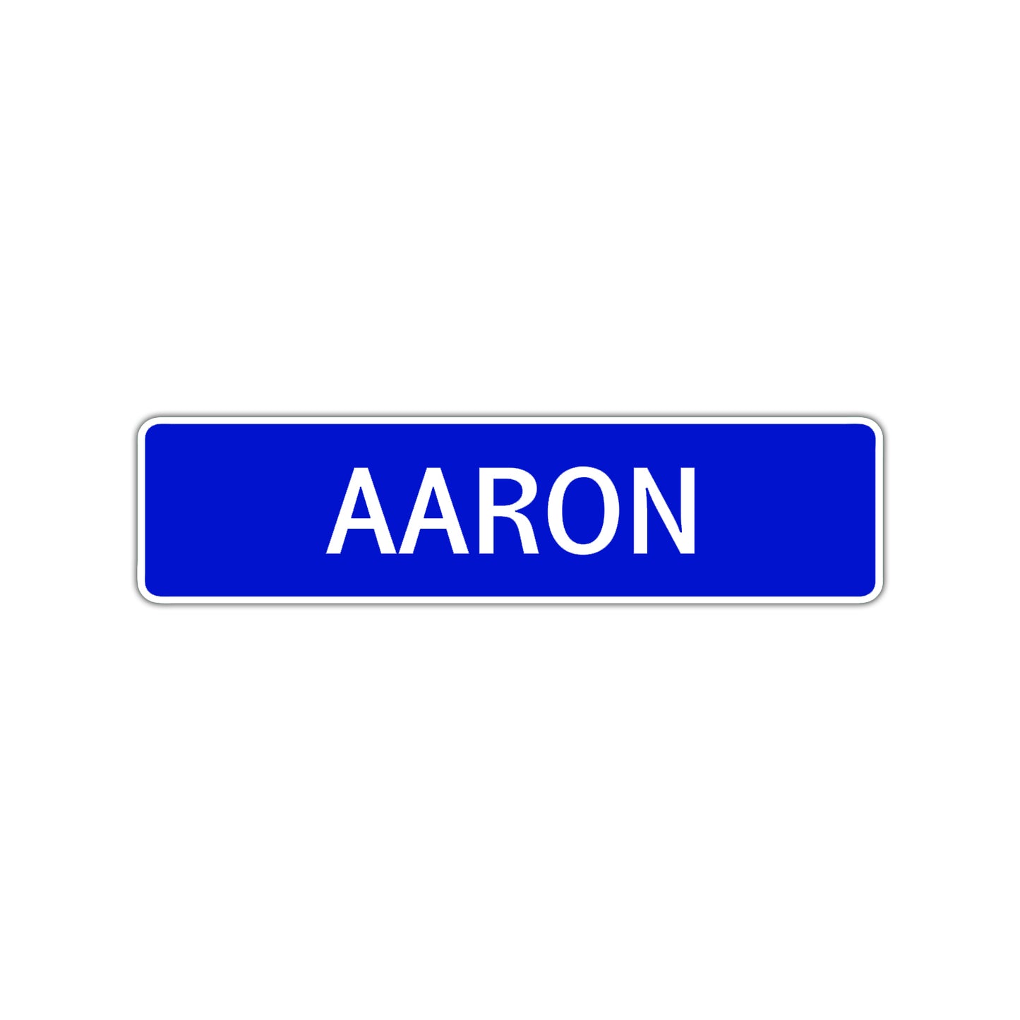 Aaron Street Sign Children Name Room Plate