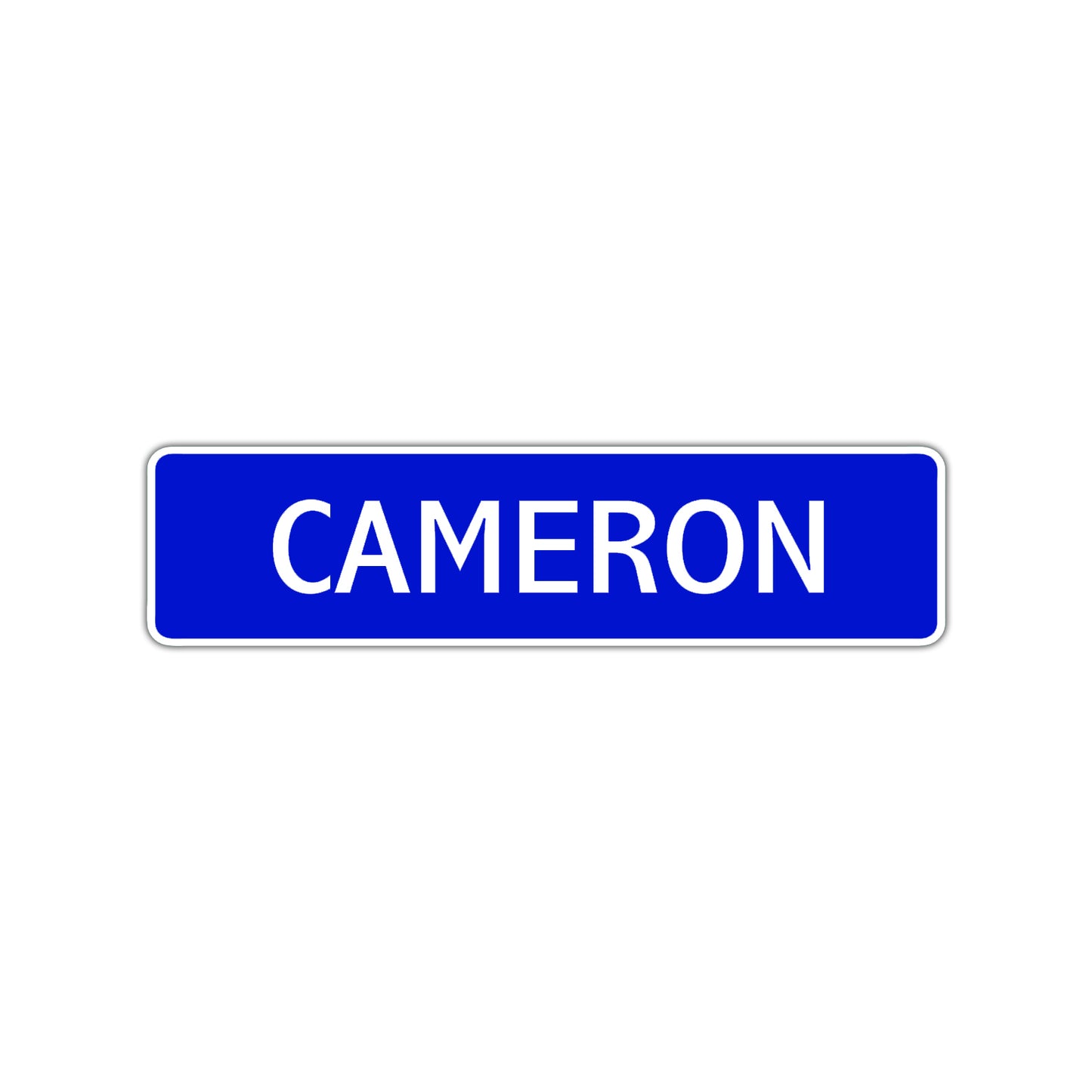 Cameron Street Sign Children Name Room Plate