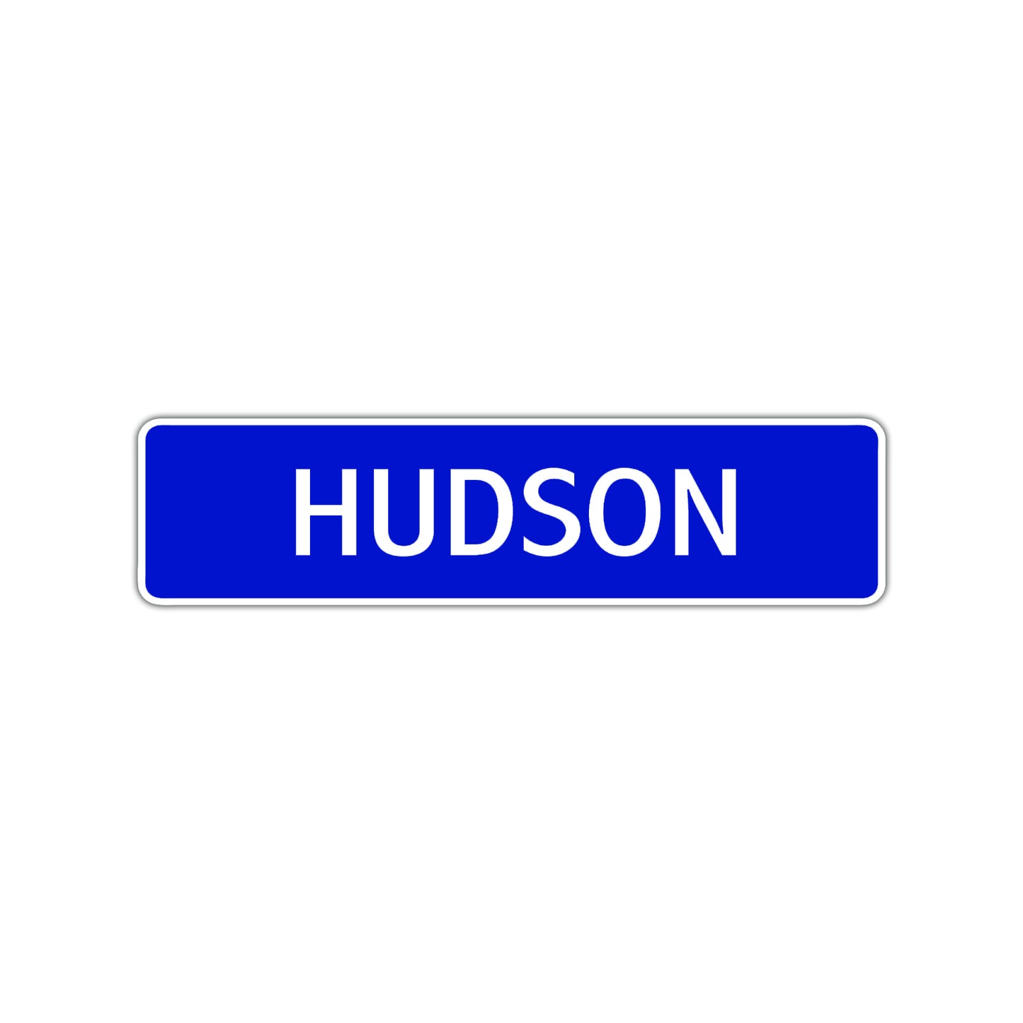 Hudson Street Sign Children Name Room Plate