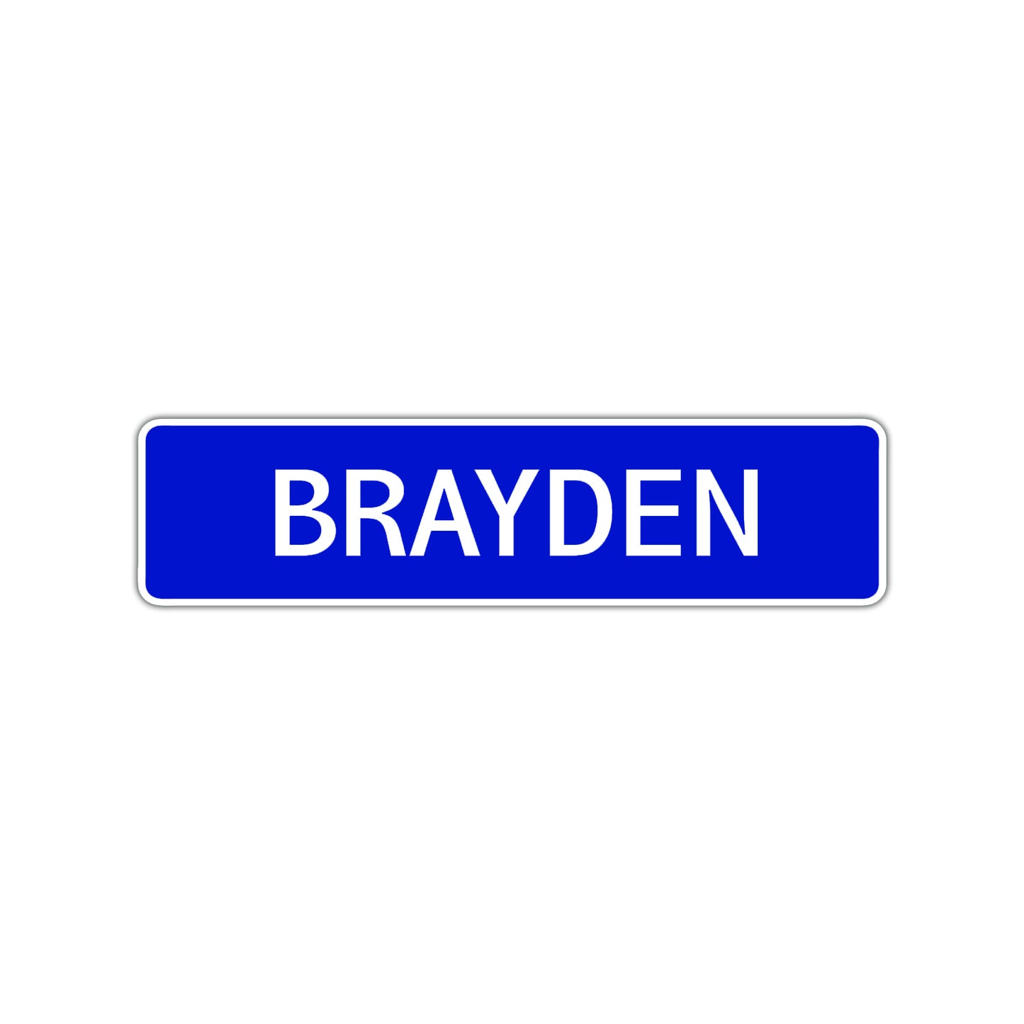 Brayden Street Sign Children Name Room Plate